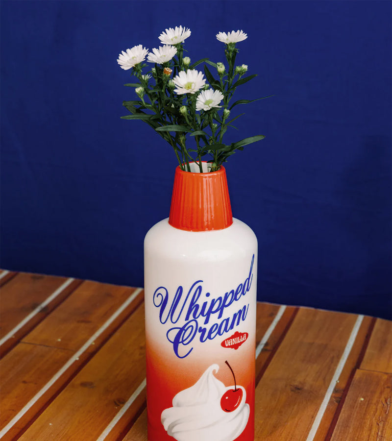 L'avant gardiste Vases Vase crème fouettée blanc gourmand