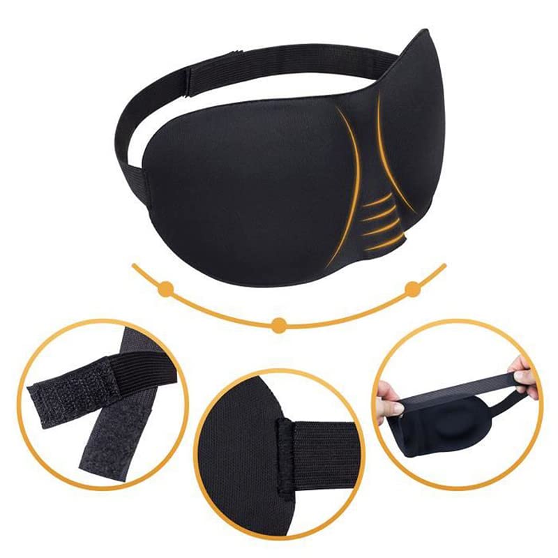 Shop-Story Bien-être 3D Sleep Mask masque nuit noir mémoire