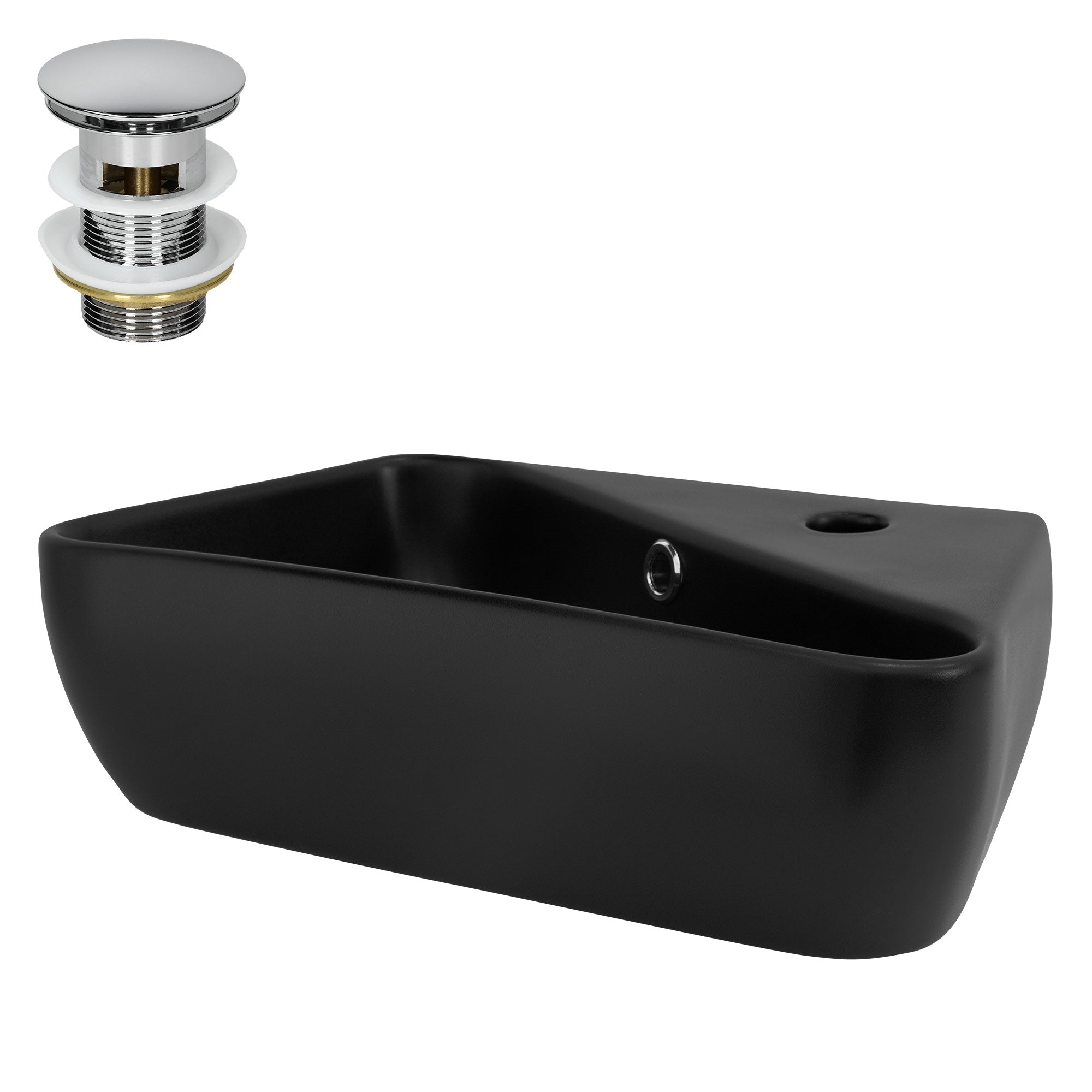 LuxeBath Sanitär lavabo à poser 450x270 mm blanc céramique