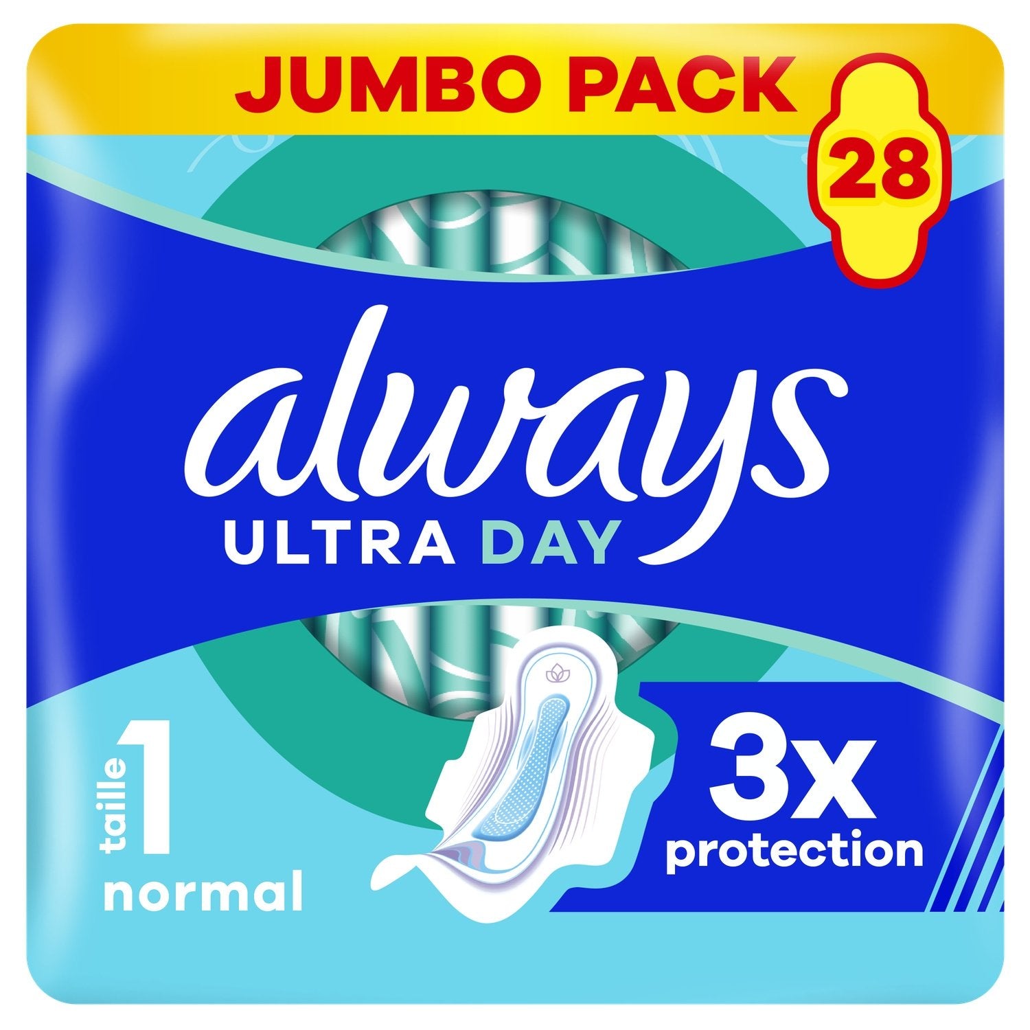 Always Ultra Day Normal T1 Serviettes Hygiéniques 28 Unités