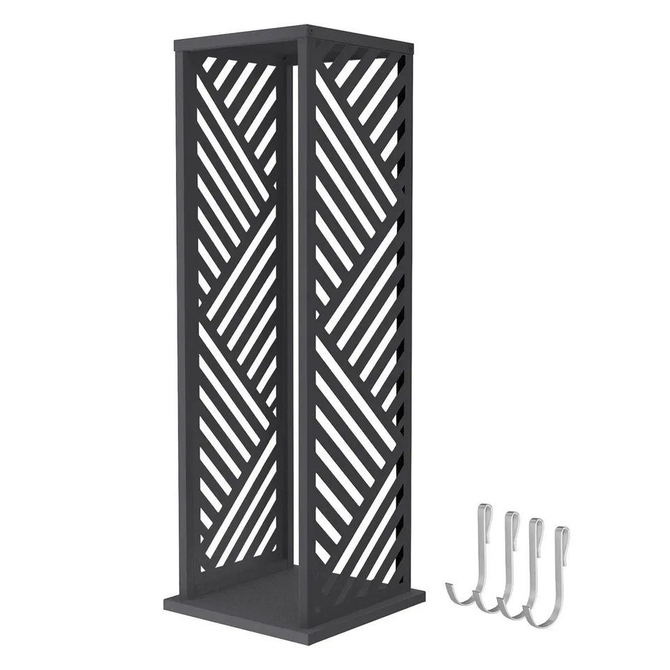 ECD Germany Garten range-bûches colonne 37,5x37,5x112 anthracite