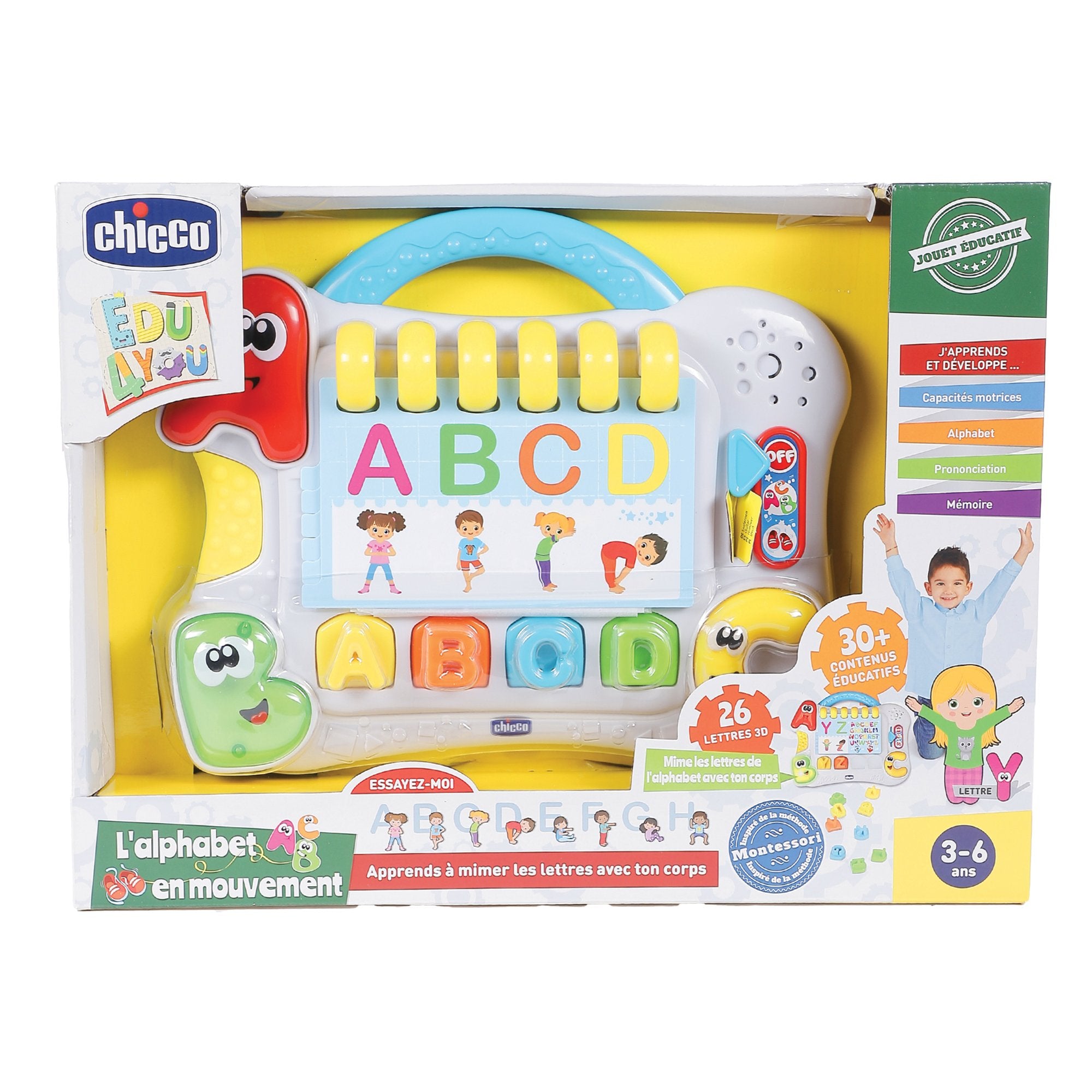 Chicco L’alphabet en mouvement jeu éducatif 2-4 ans