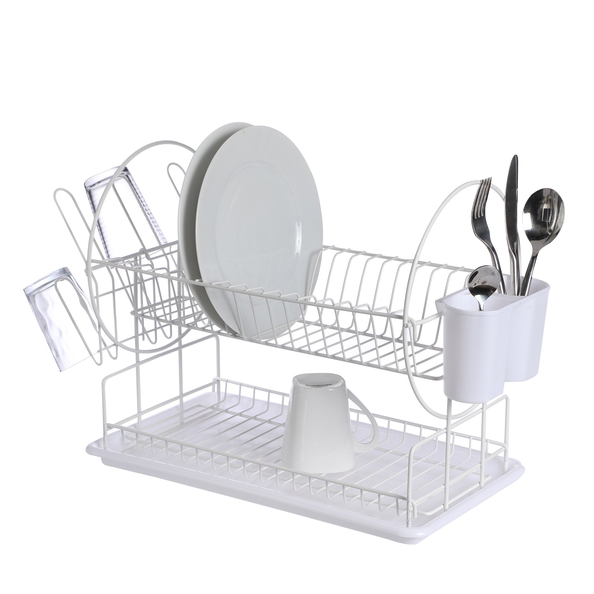 Stokomani Maison égouttoir 2 étages blanc cuisine
