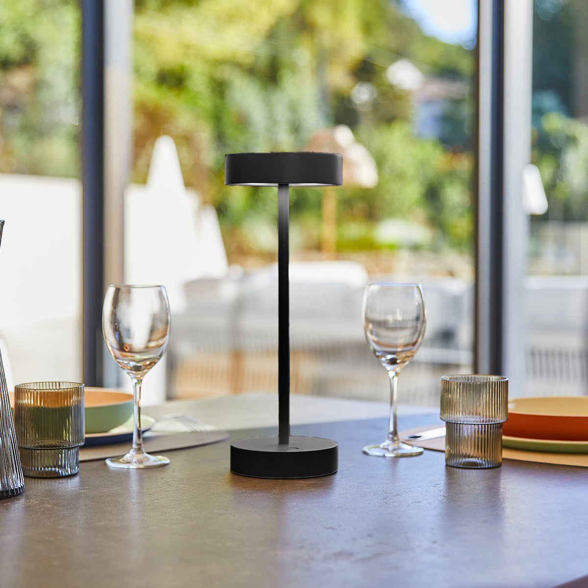 Red Deco Sandy Black lampe sans fil noir mat H33 cm
