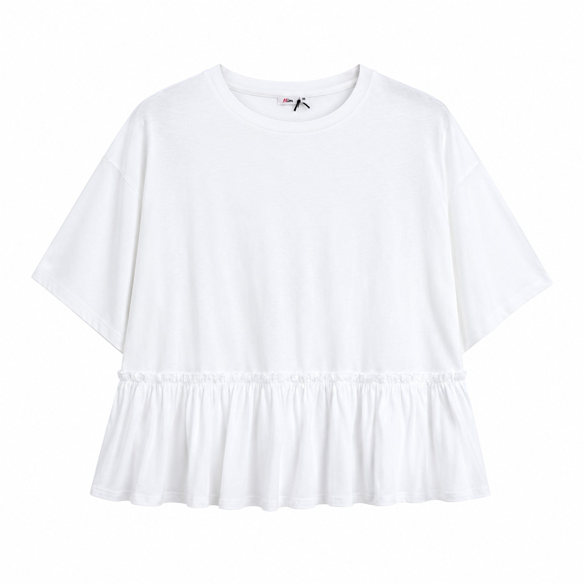 Stokomani Mode T-shirt Manches Courtes Blanc Taille M Coton