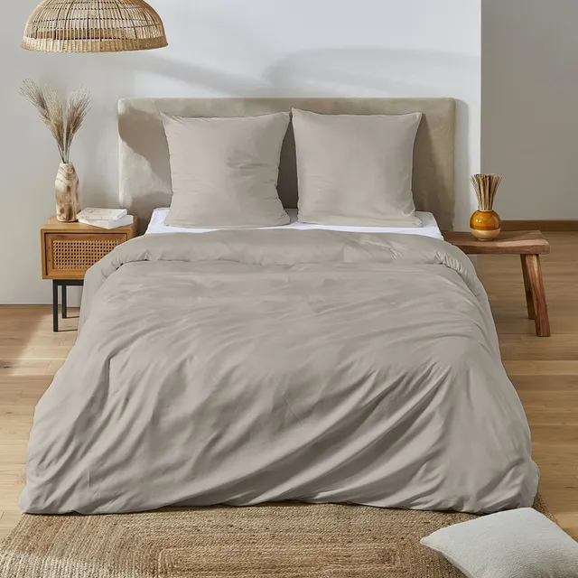 Stokomani Maison parure housse couette beige 260x240