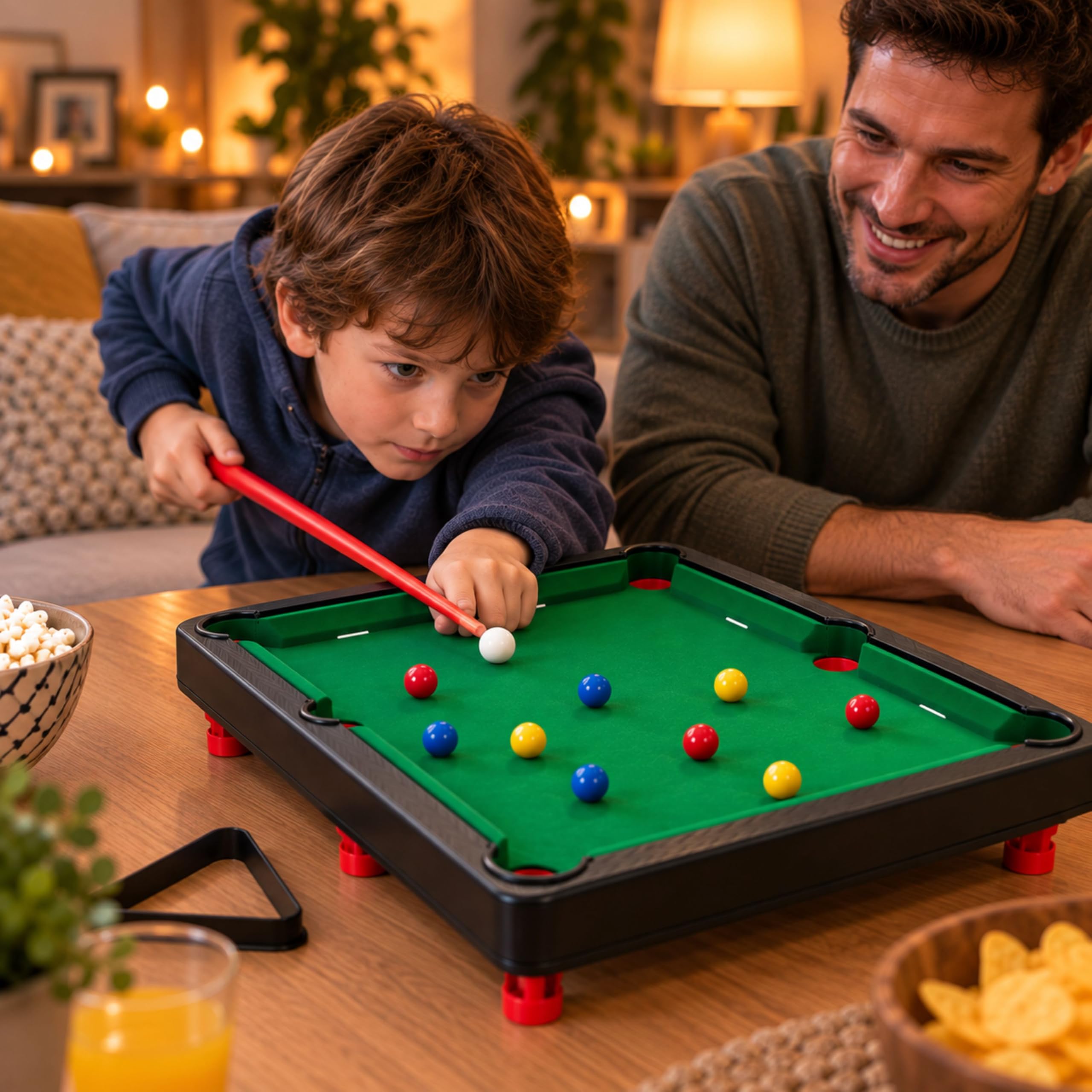 Shop-Story Loisirs Mini Billard 38x23 cm avec accessoires