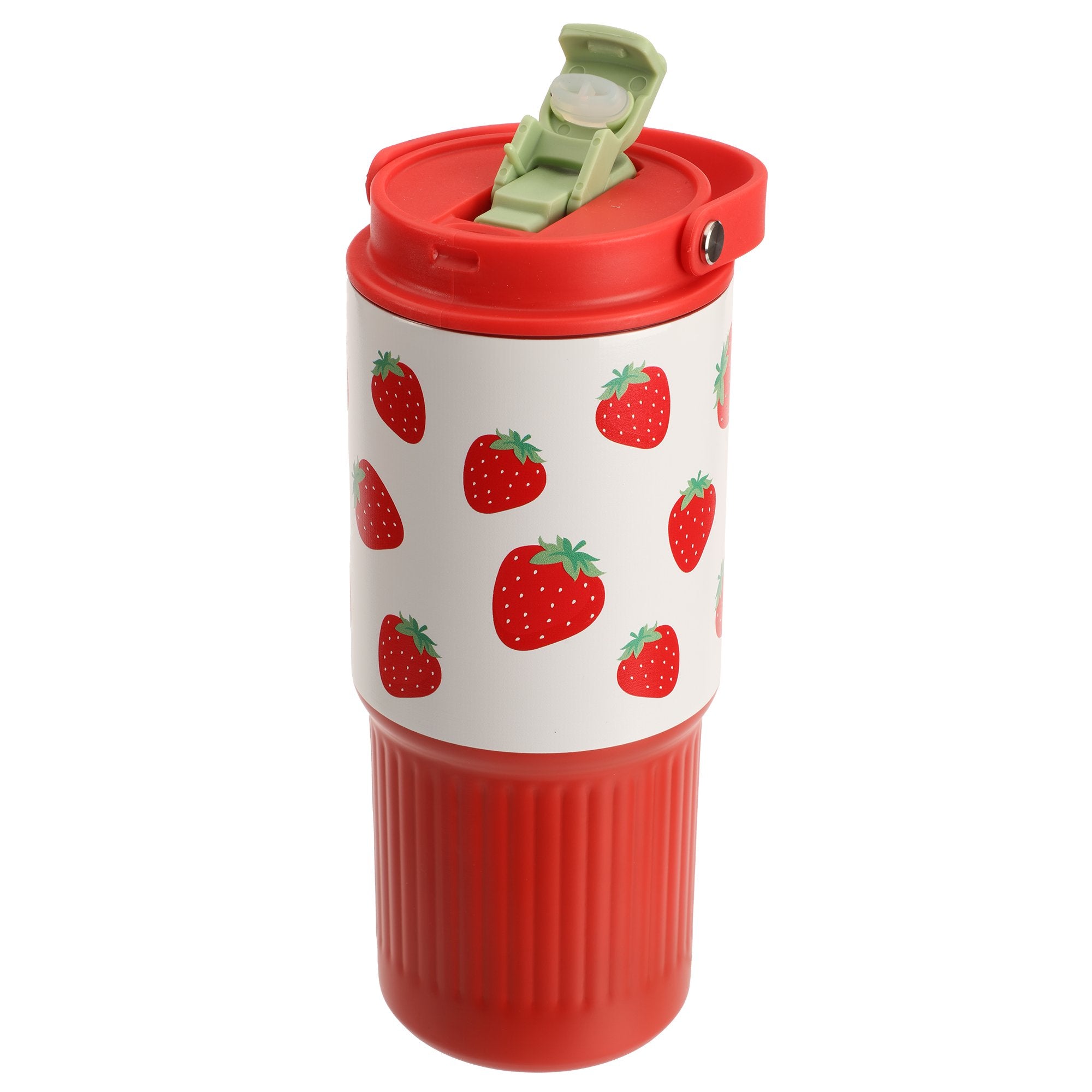 Stokomani mug transport inox fruits 750 ml rouge