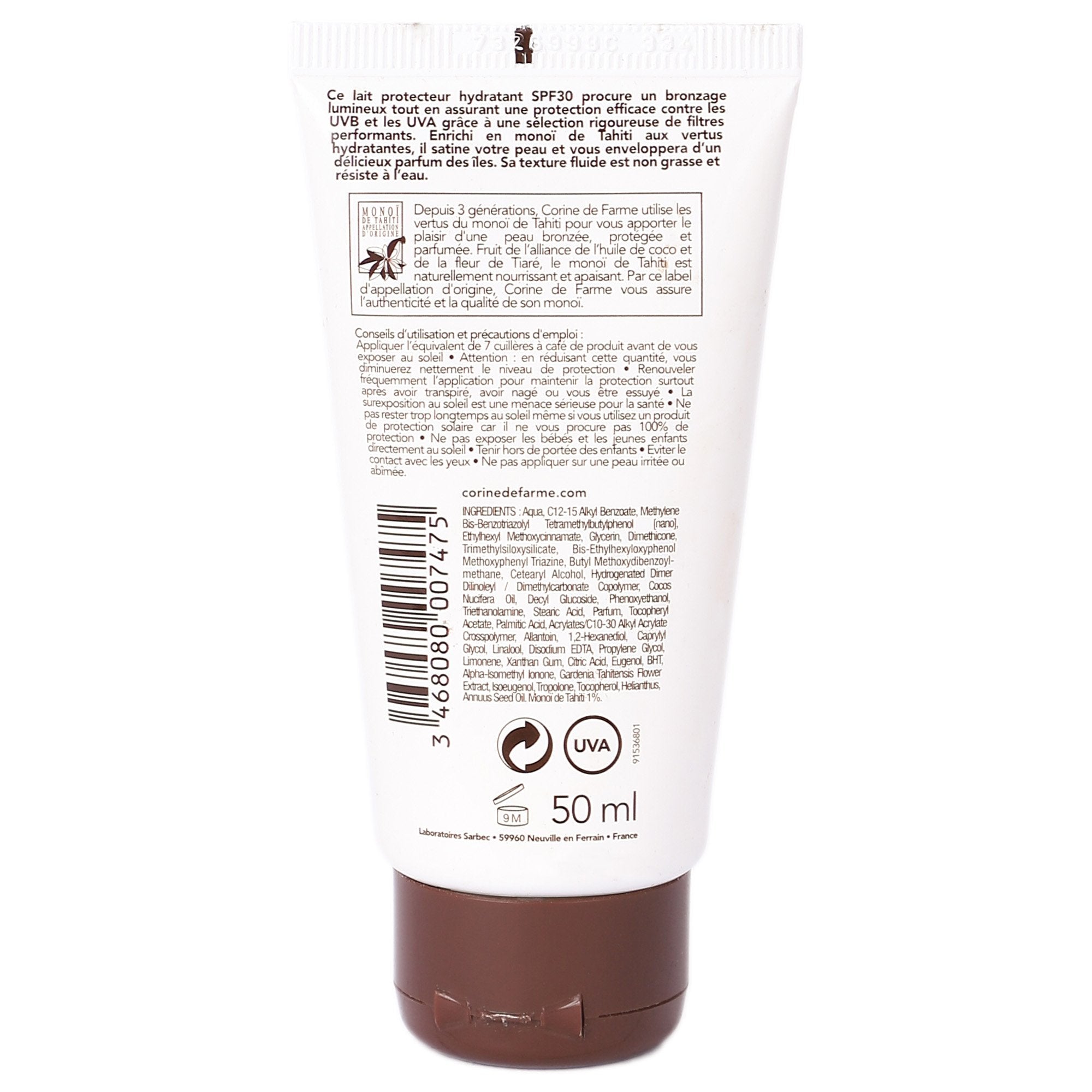 Stokomani Lait protecteur visage et corps SPF 30 poche protection moyenne