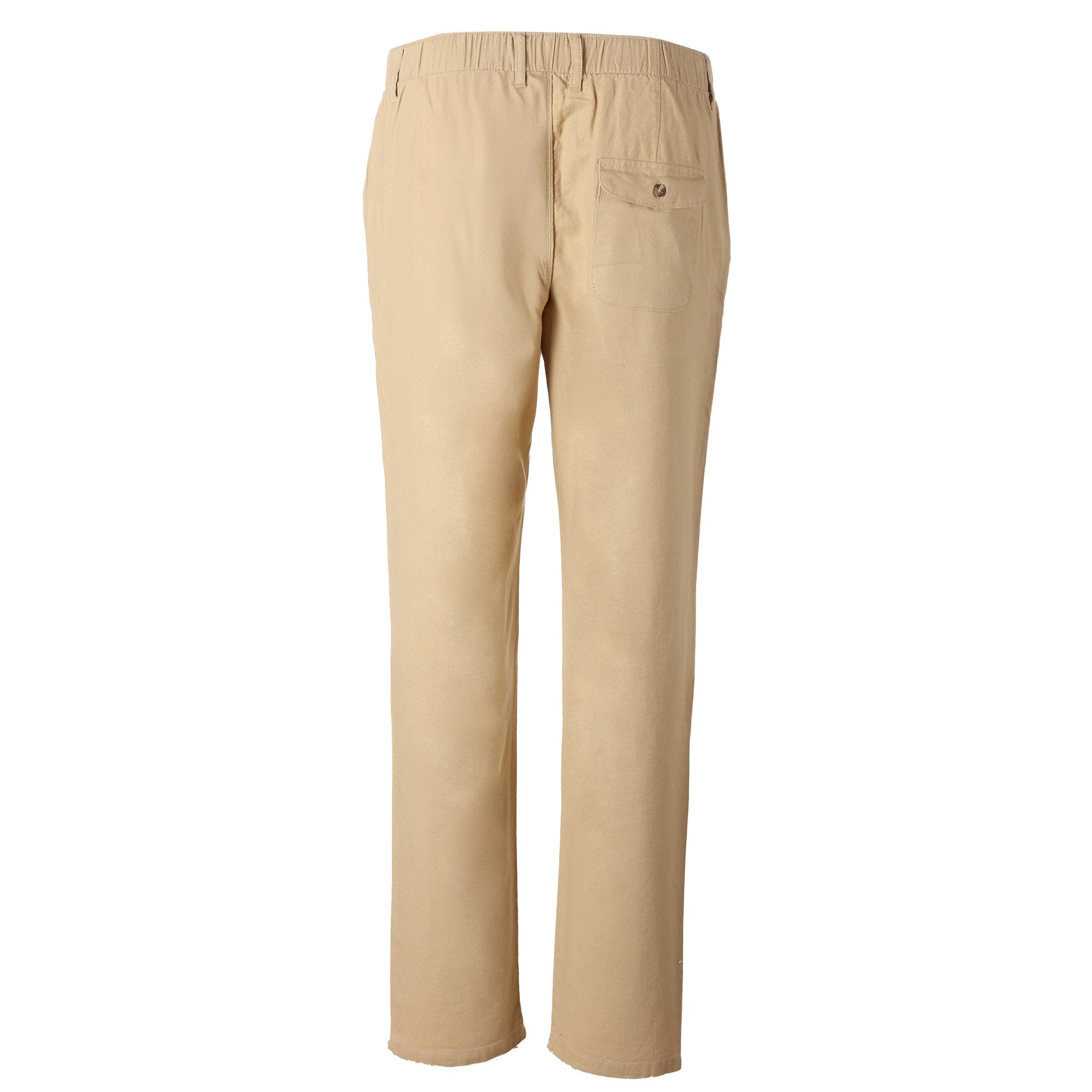 Stokomani Mode Pantalon broderie beige homme 42