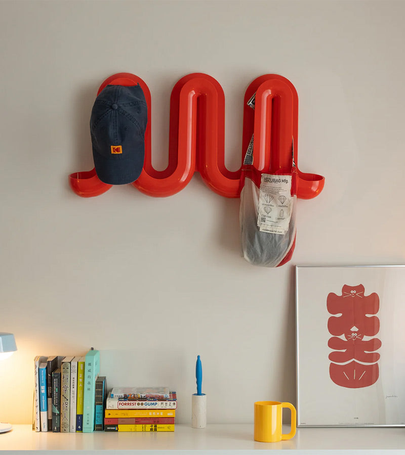 L'avant gardiste Design Swell porte-manteau multifonction orange