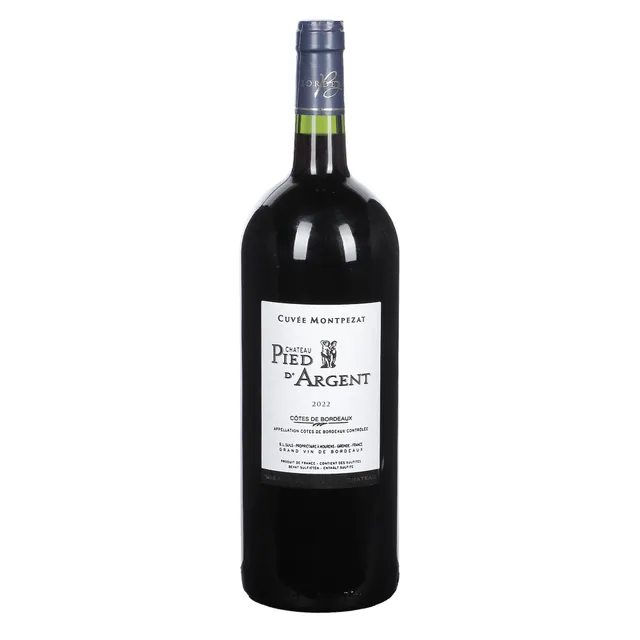 Château Pied d'Argent Côtes de Bordeaux vin rouge 2022