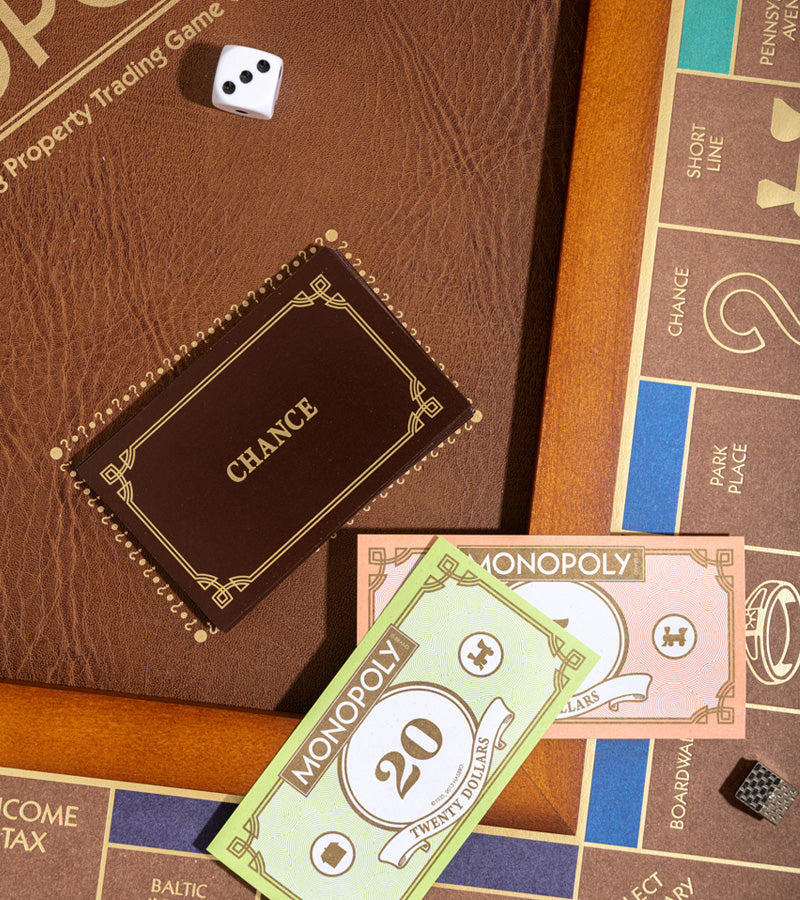 Monopoly De luxe en bois jeu de société famille
