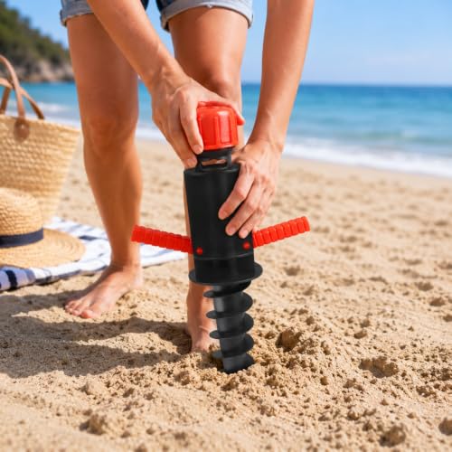 Shop-Story Lifestyle Fixe parasol 39 cm plastique noir rouge sable
