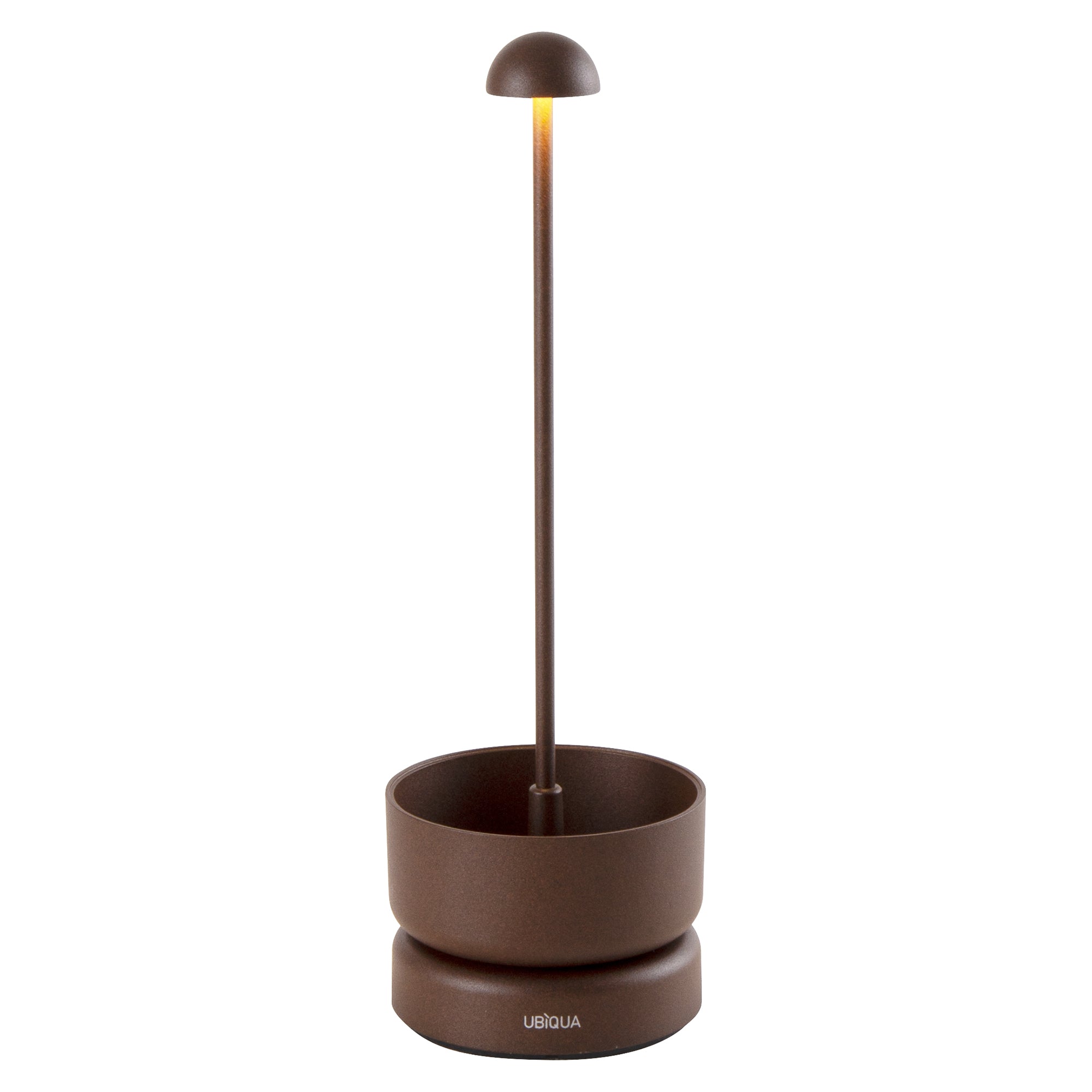 Red Deco Basket Corten H31cm lampe sans fil bronze dimmable