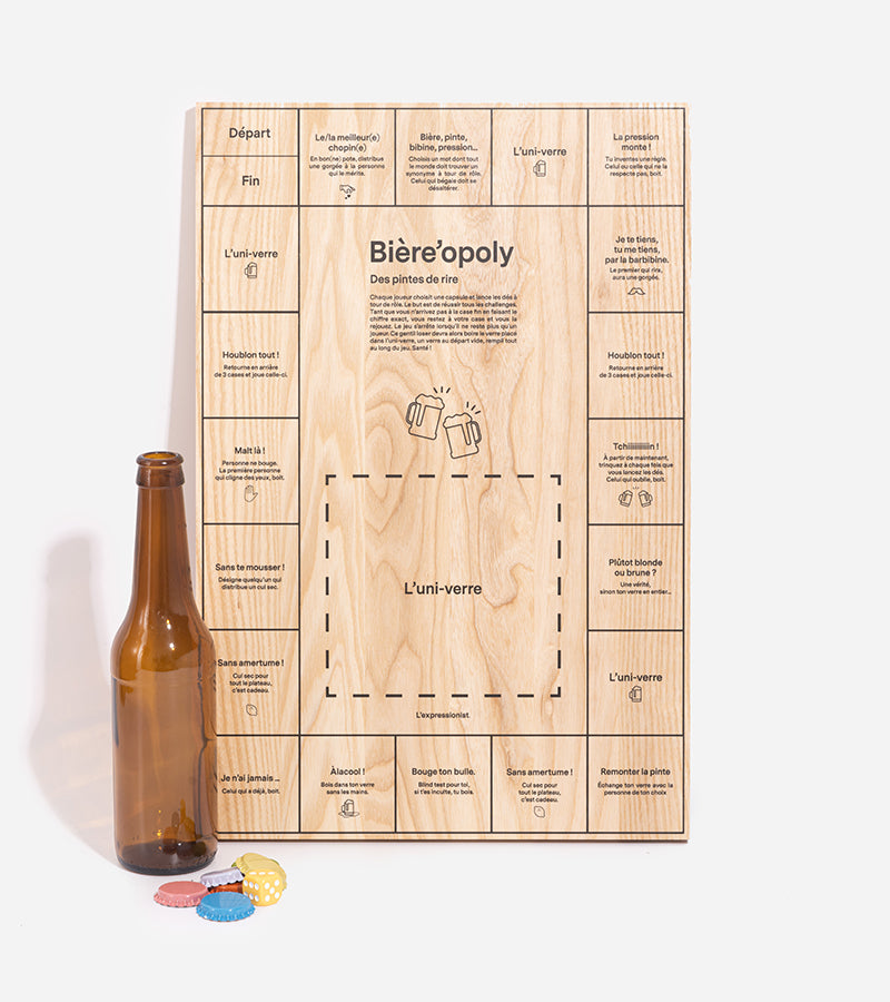 L'avant gardiste Bière'opoly jeu apéro plateau défis