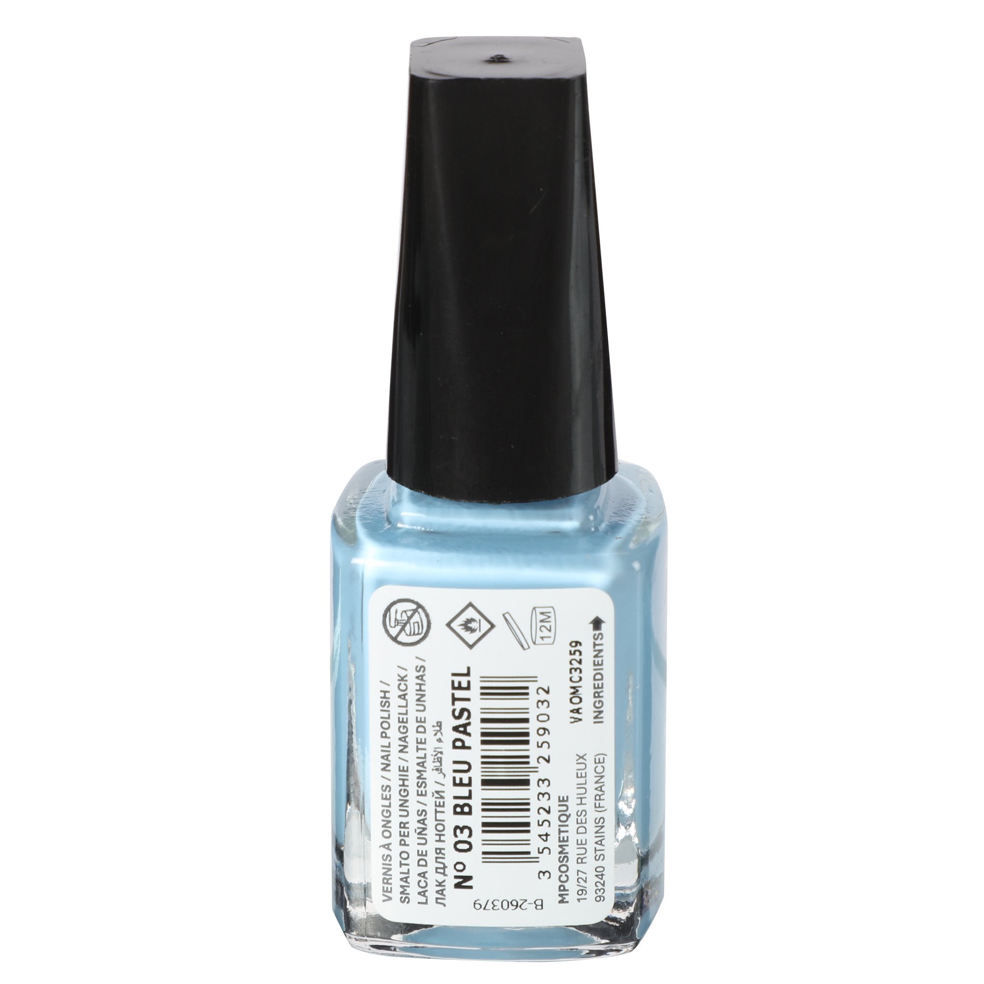 Stokomani Beauté vernis à ongles bleu pastel lumineux