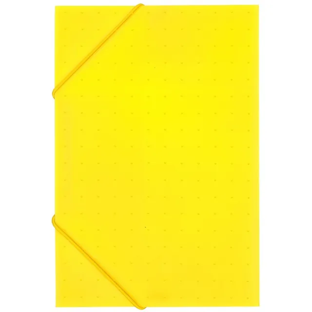 Safe Tool Fournitures de bureau chemise 3 rabats A4 PP jaune