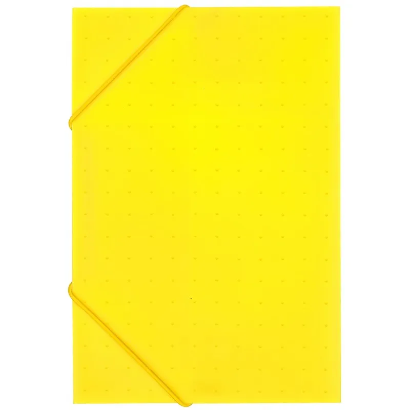 Safe Tool Fournitures de bureau chemise 3 rabats A4 PP jaune