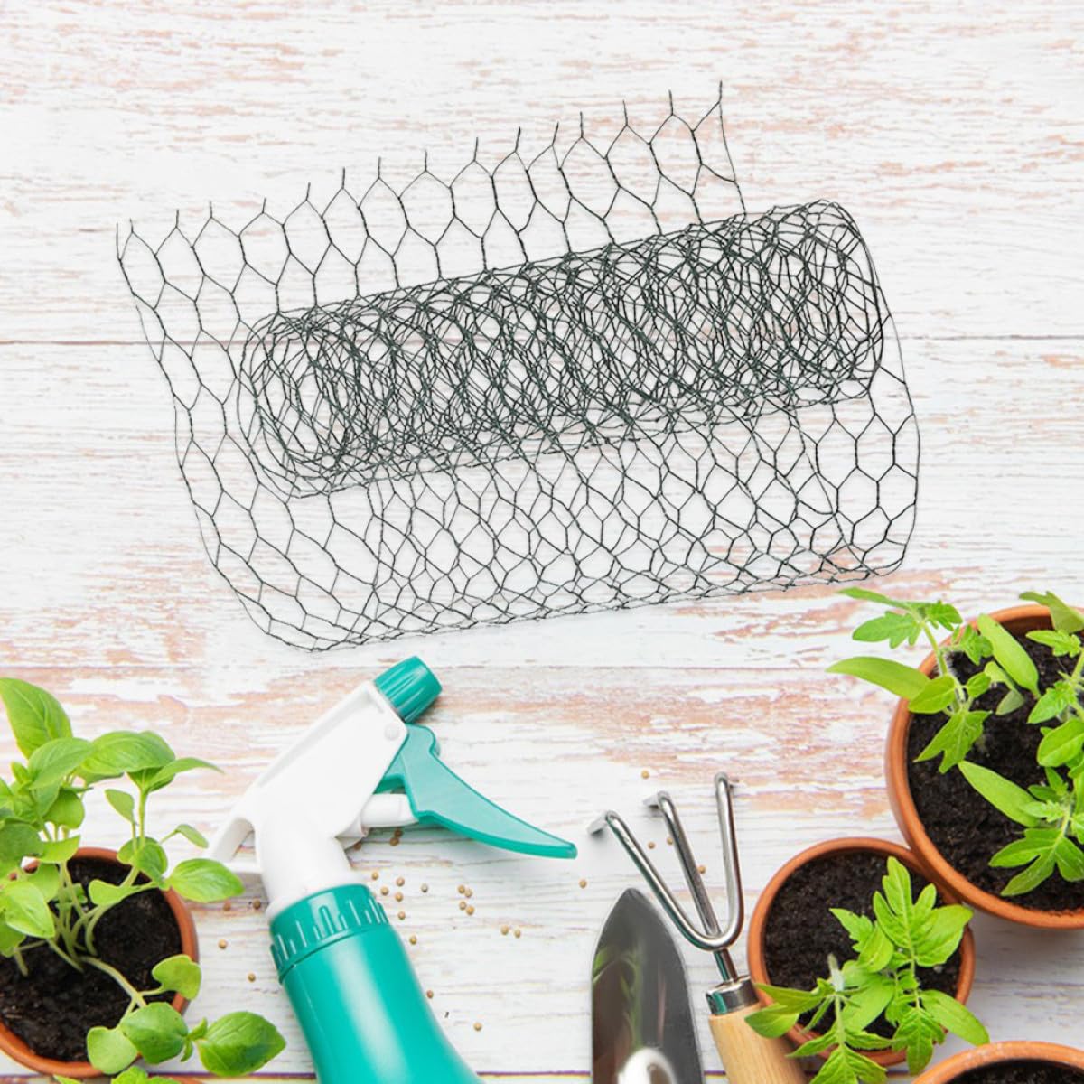 Milisten Patio grillage poule vert 30 cm x 1 m maille 19 mm