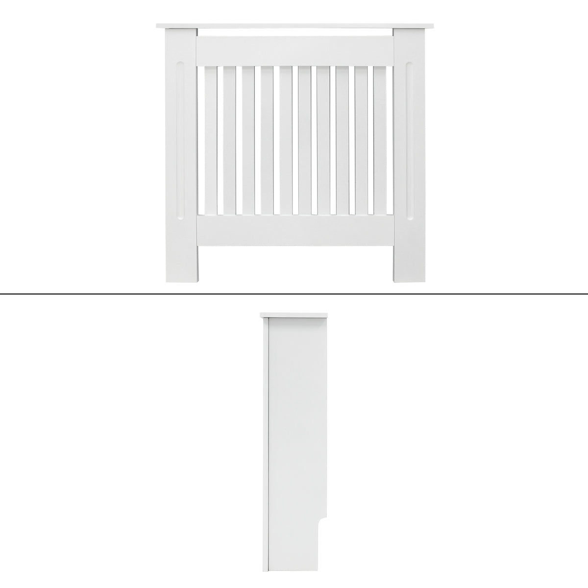 ECD Germany Heizungen cache radiateur MDF blanc 78x19x82 cm
