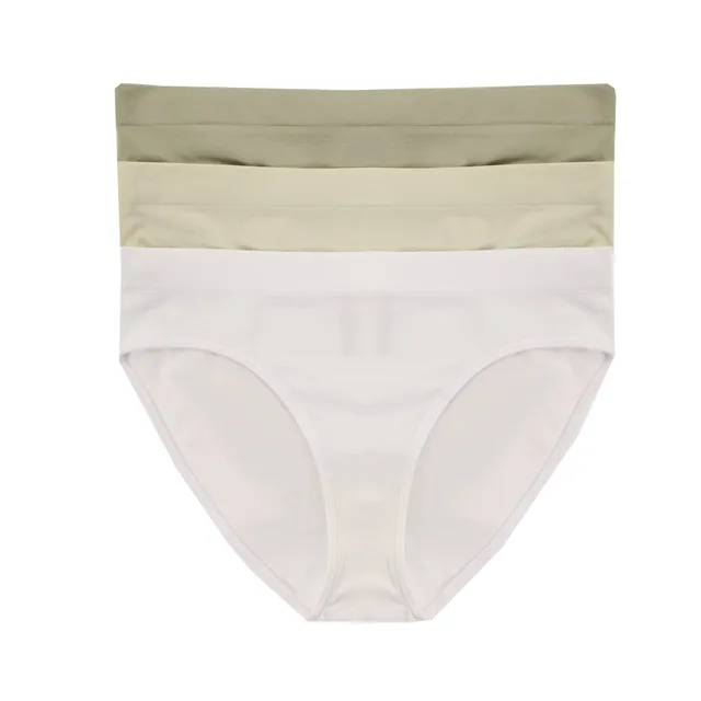 Lot de 3 slips kaki coton taille S/M
