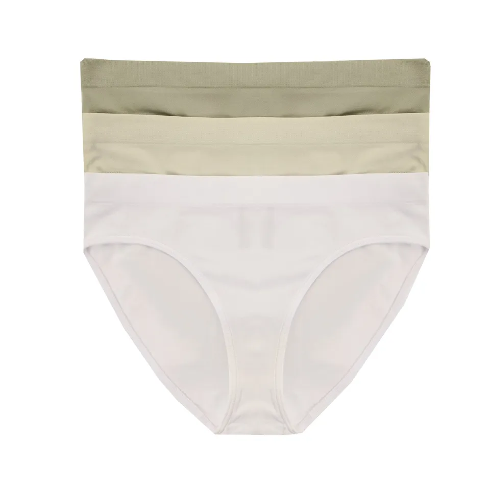 Lot de 3 slips kaki coton taille S/M