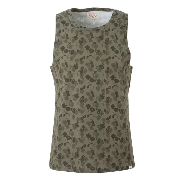 Stokomani Mode Débardeur à fleurs sans manches vert taille L