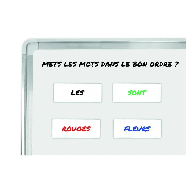 Safe Tool Fournitures de bureau 14 étiquettes magnétiques blanches