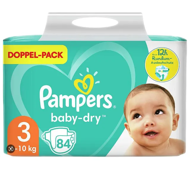 Pampers Baby Dry Couches taille 3 84 pièces