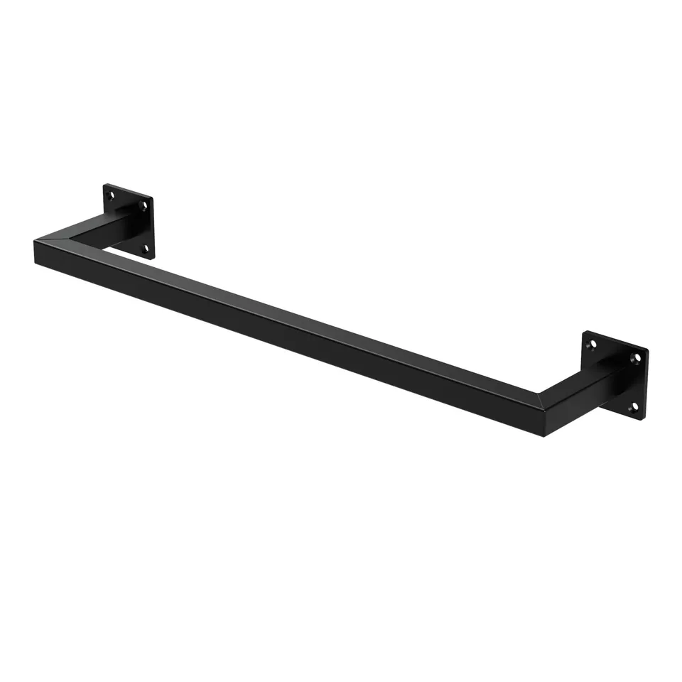 ML-Design 12x60 cm tringle penderie murale noire acier
