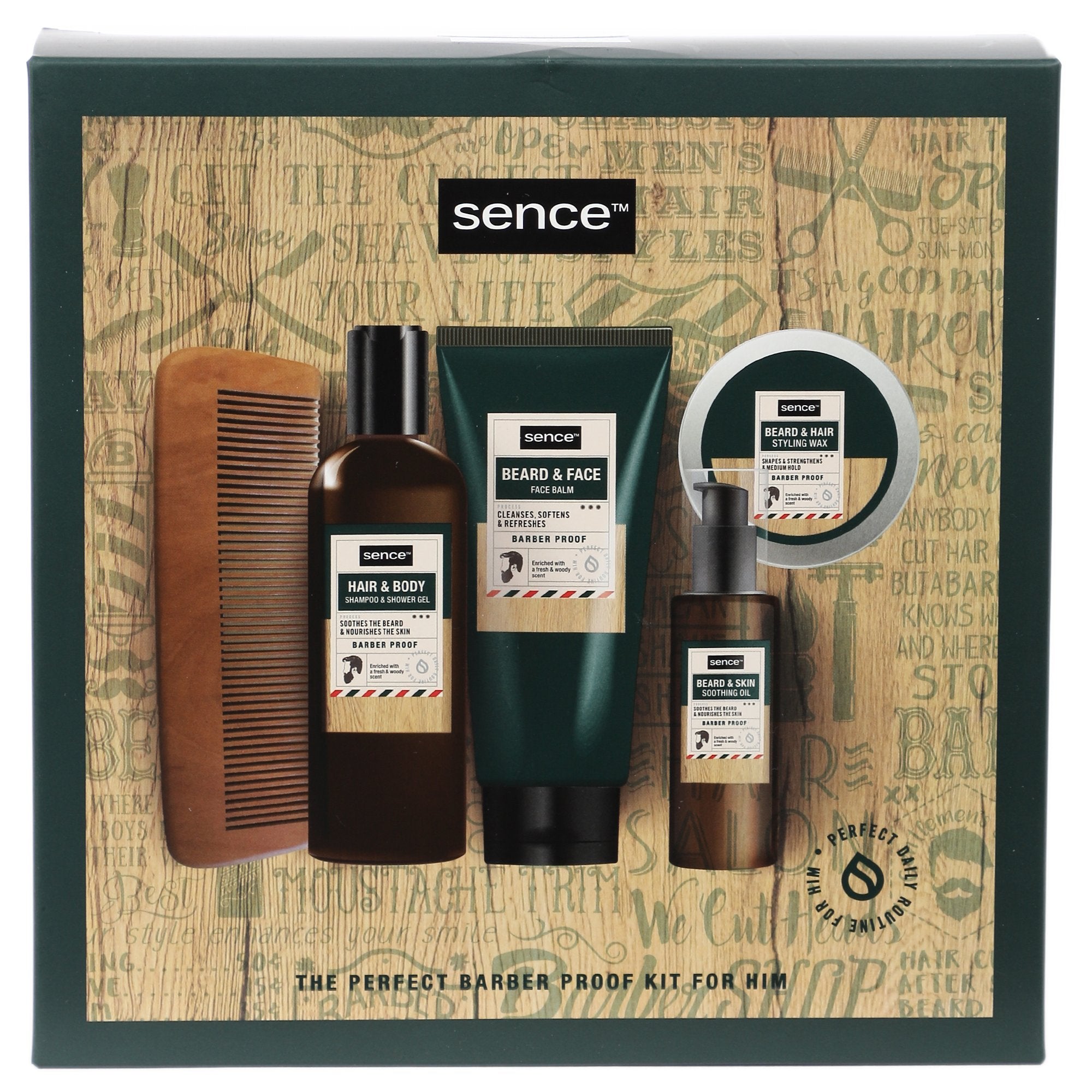 Sence coffret soin homme 5 pièces barbe et douche