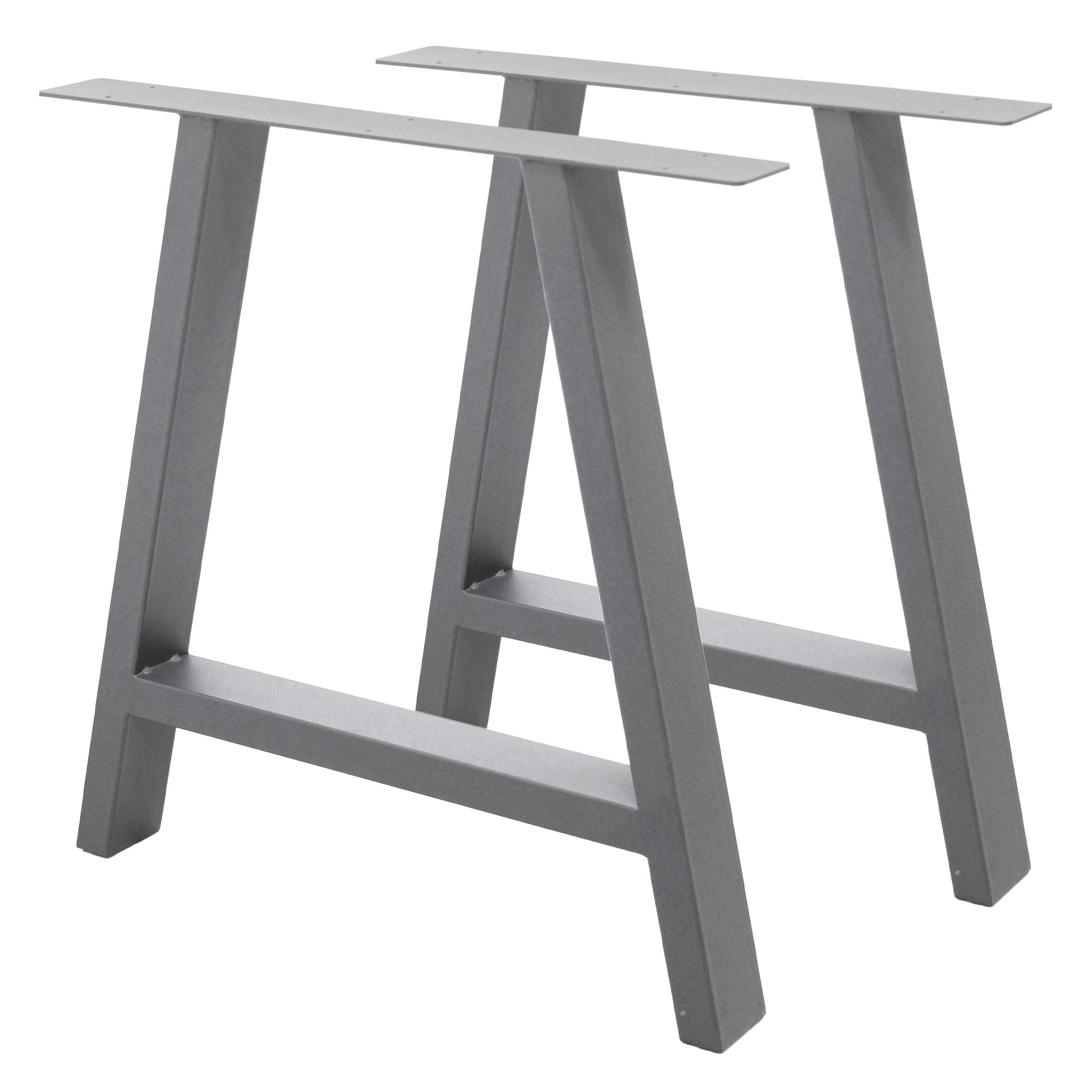 ECD Germany Möbel pieds de table A 70x72 cm anthracite acier lot 2