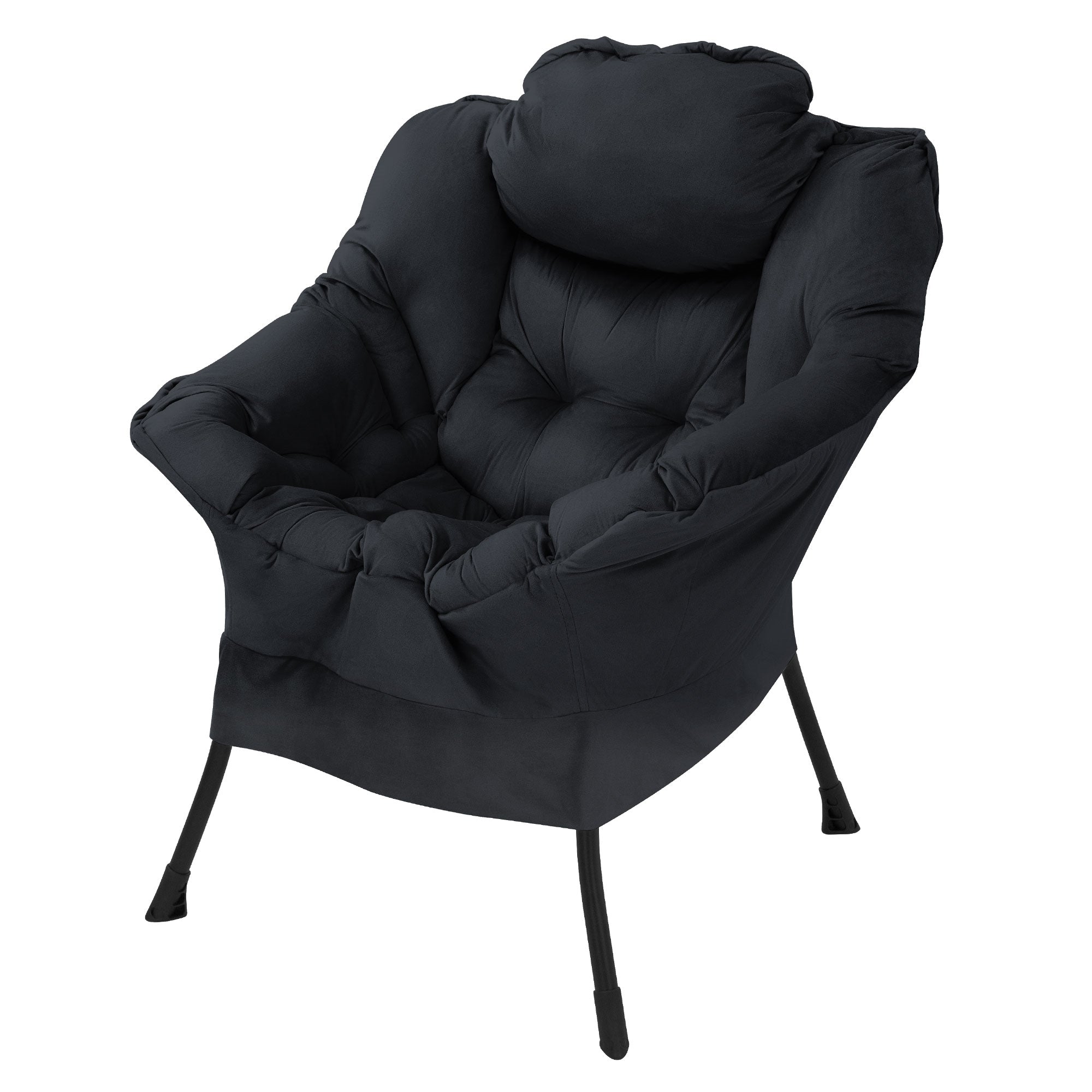 ECD Germany Möbel Fauteuil relax anthracite accoudoirs