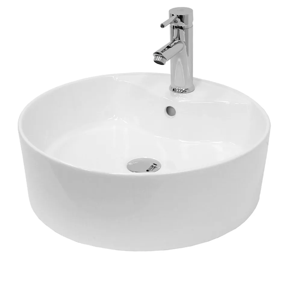 ECD Germany Sanitär vasque à poser blanche 46 cm céramique