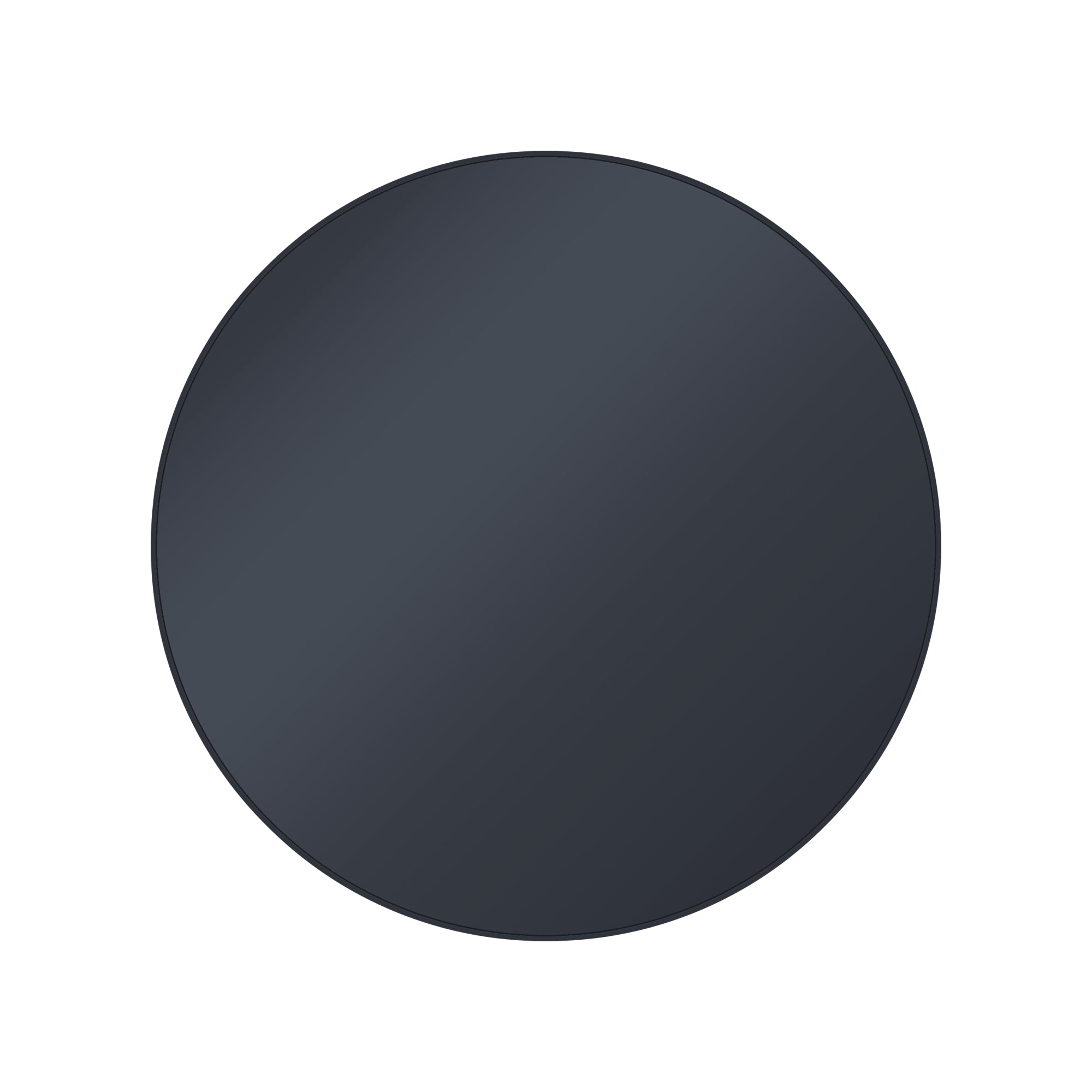ECD Germany Möbel Table d appoint ronde 43x45 cm noir verre métal