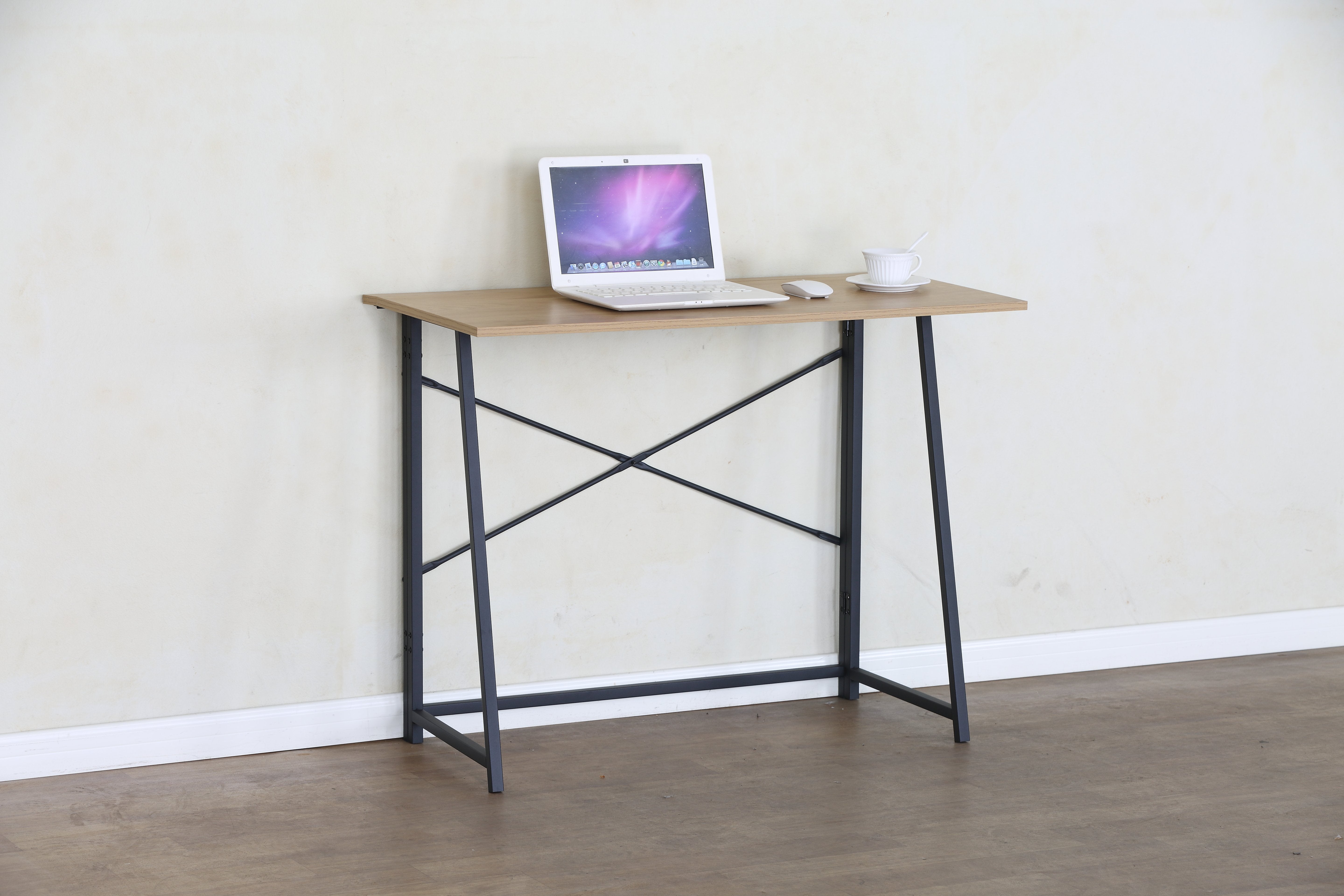 Stokomani Bureau d’appoint pliant compact petit espace