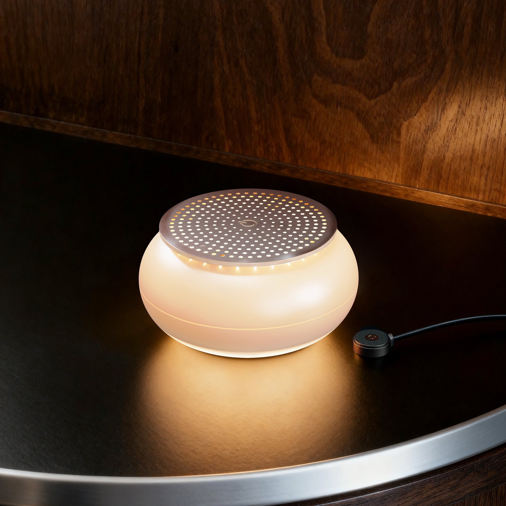 Red Deco STILOS CEMENT lampe béton LED H32,5 cm gris