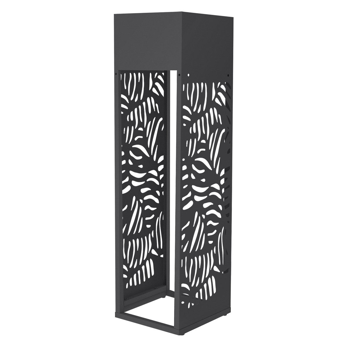 ECD Germany Garten porte-bûches 30x30x111 anthracite grille