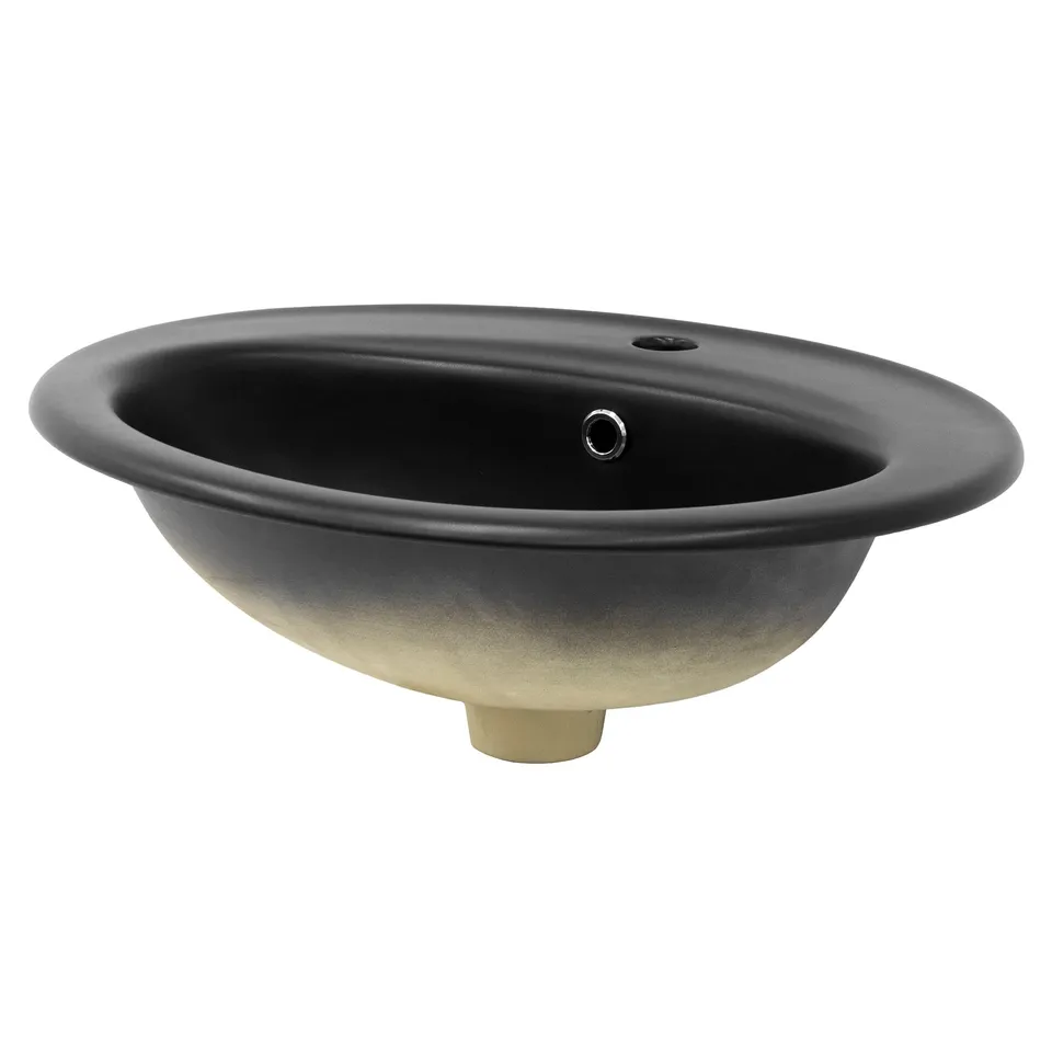 LuxeBath Vasque ovale céramique blanche 570x485 mm