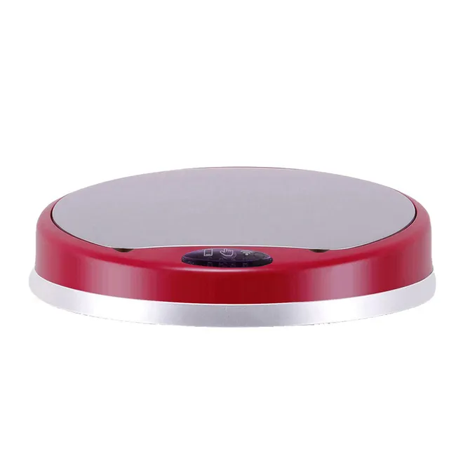 Red Deco Poubelle Soho couvercle automatique rond rouge 31cm
