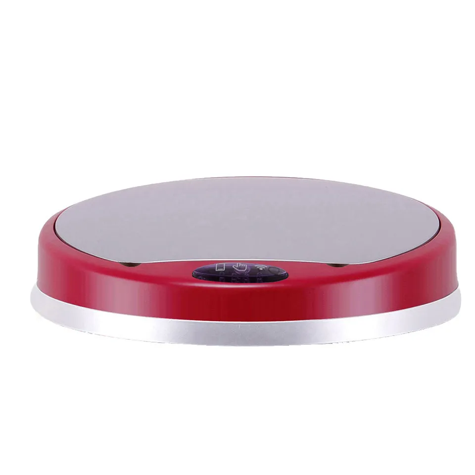 Red Deco Poubelle Soho couvercle automatique rond rouge 31cm