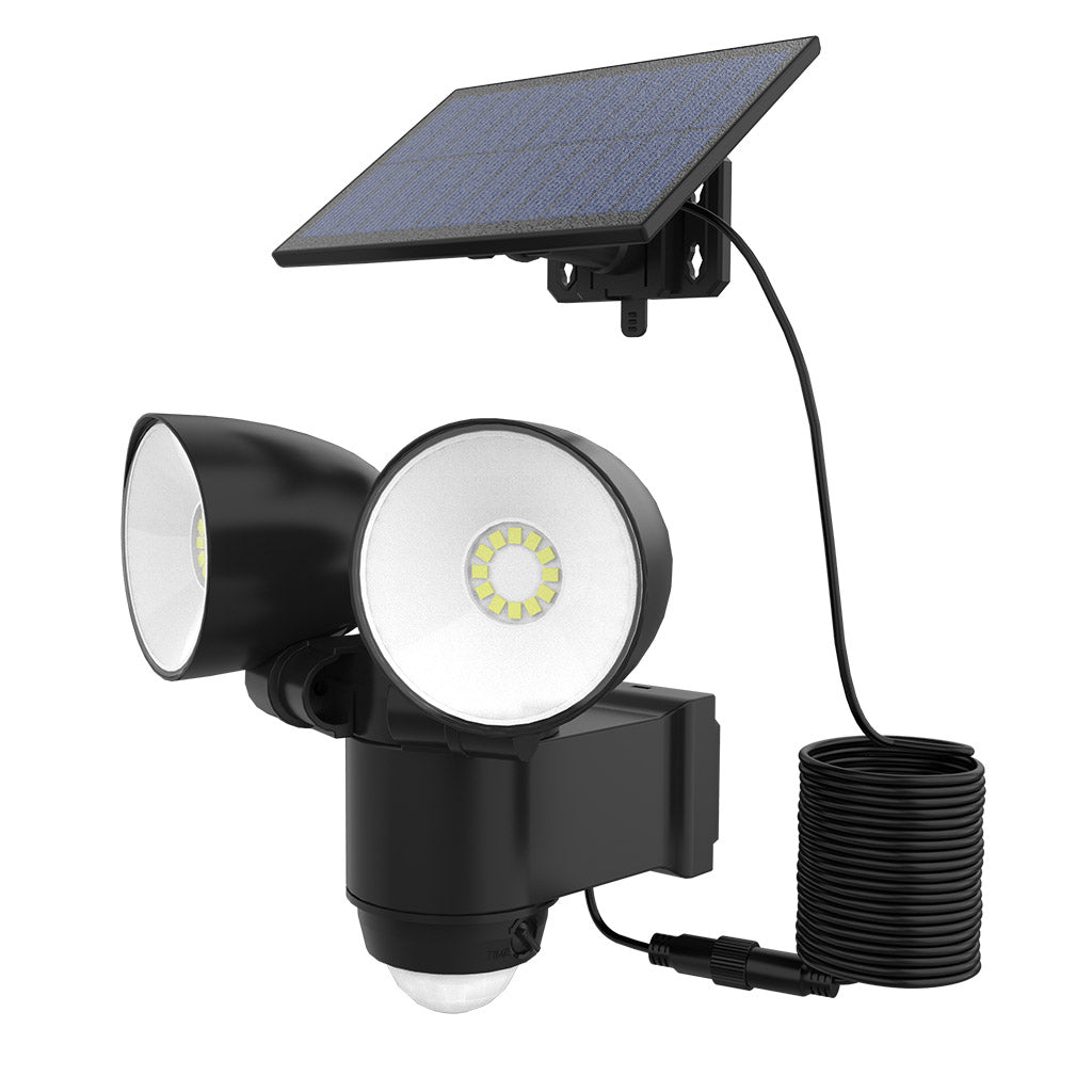 Red Deco Walee Black projecteur solaire 2 têtes noir