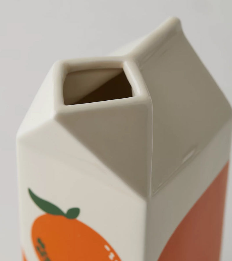 L'avant gardiste Vases Vase brique jus d'orange déco cuisine