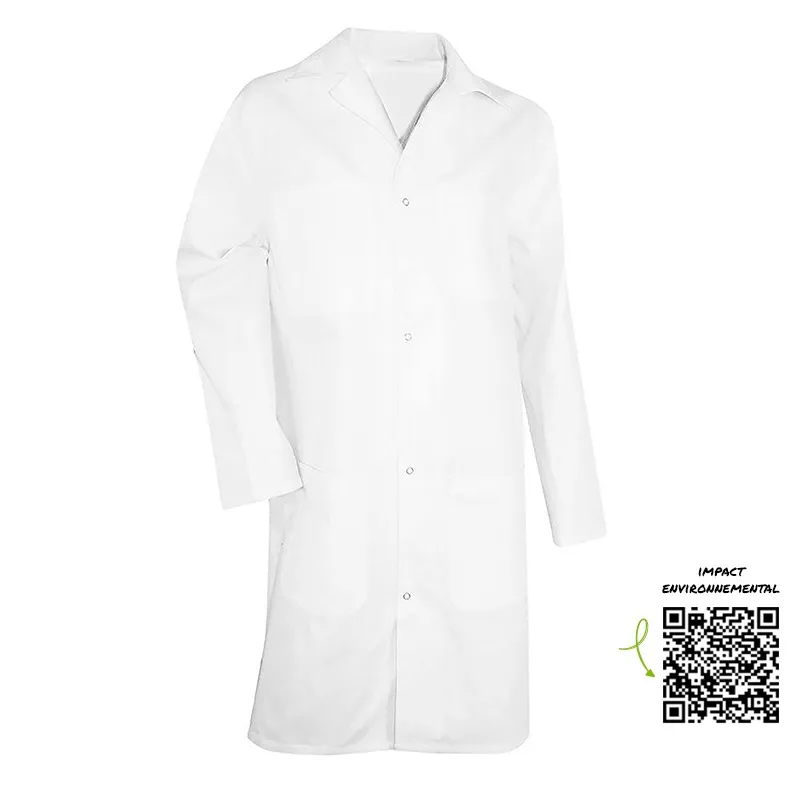 Safe Tool Services généraux Blouse blanche 190 g/m² S pressions