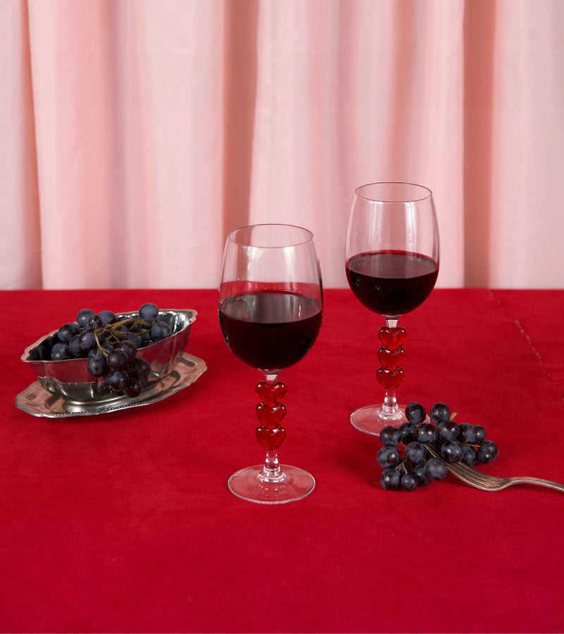 L'avant gardiste Vaisselle & Table Fun coffret 2 verres à vin Love