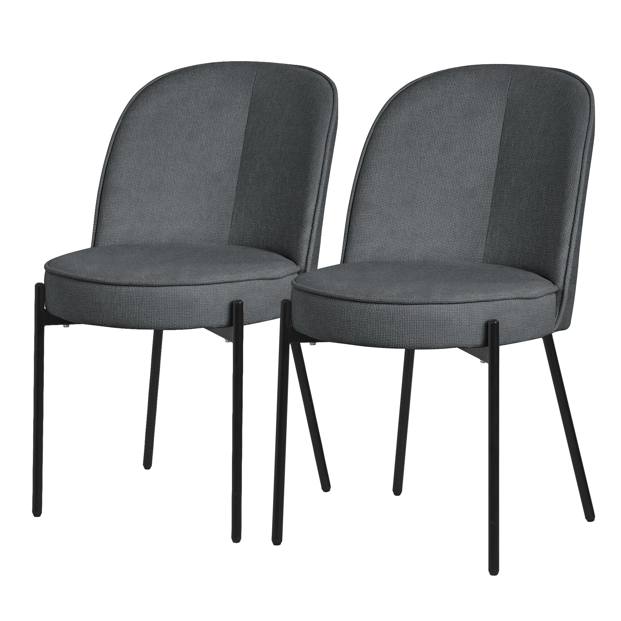 ECD Germany Möbel Esszimmerstuhl lin chaise anthracite lot 2