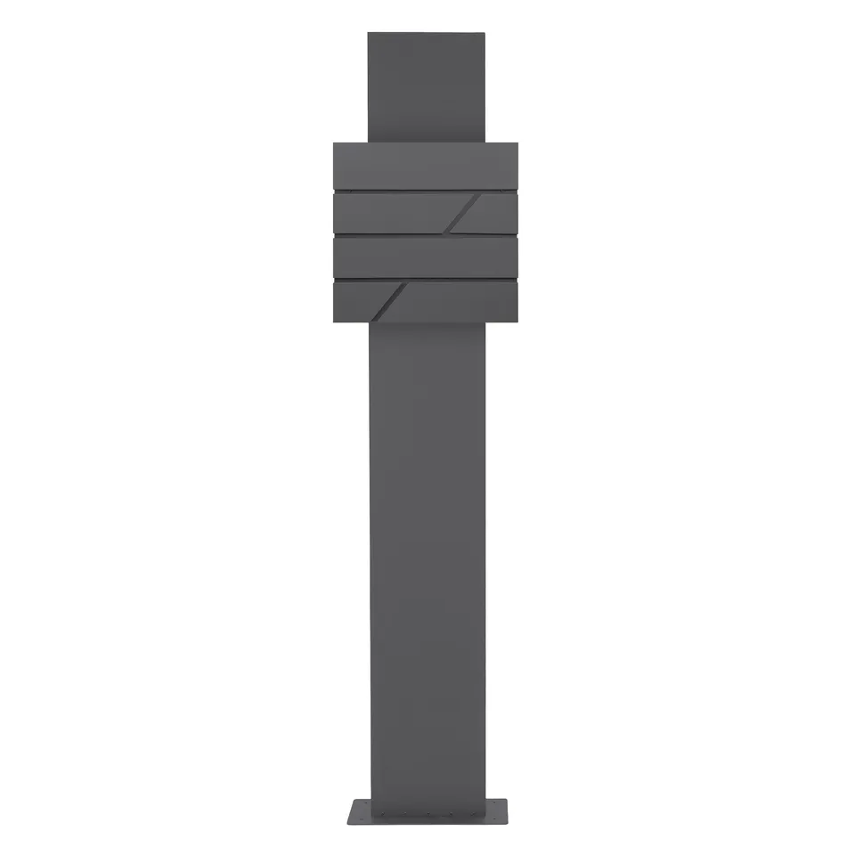 ECD Germany ML-Design boîte aux lettres sur pied 170 cm anthracite