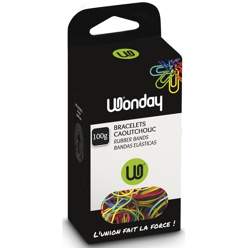Safe Tool Élastiques assortis couleur sachet 100 g bureau