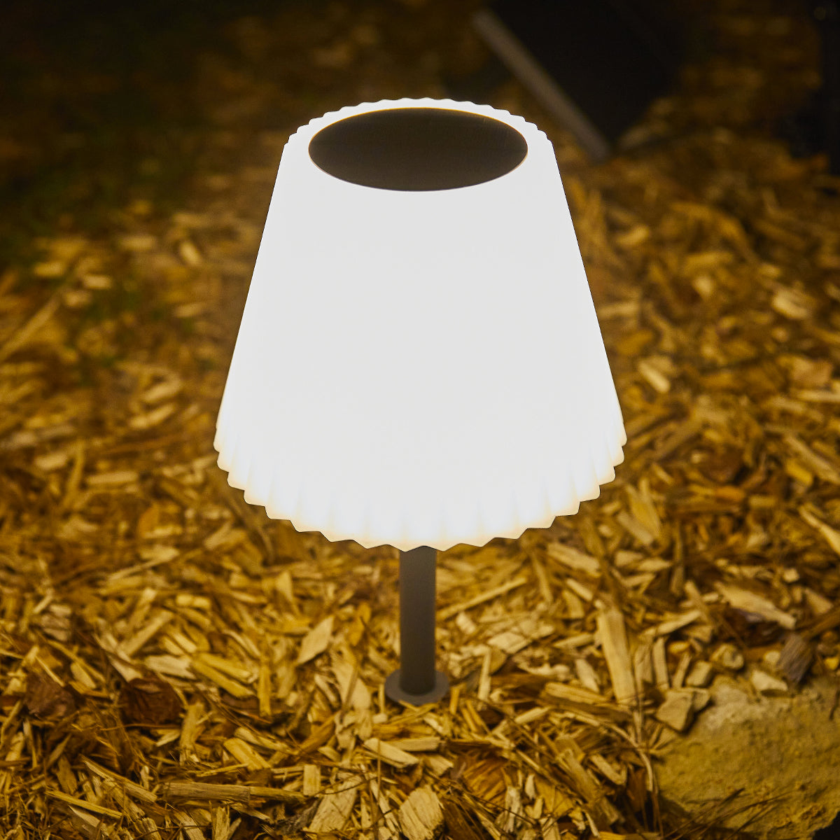 Red Deco Bouffant lampe solaire 2 en 1 à planter H62cm dimmable